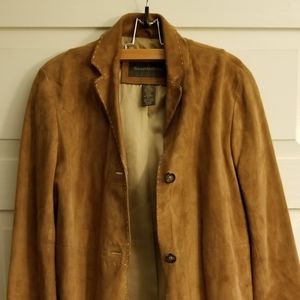 Banana Republic Brown Suede Leather Jacket
